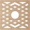 Ekena Millwork Chevron Wood Fretwork Pierced Ceiling Medallion, Alder, 22"OD x 5 3/4"ID x 1/4"T CMWP22X22X0250CHAL - alternate 4